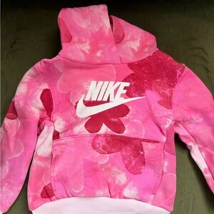 Nike Kids Floral Pink Hoodie